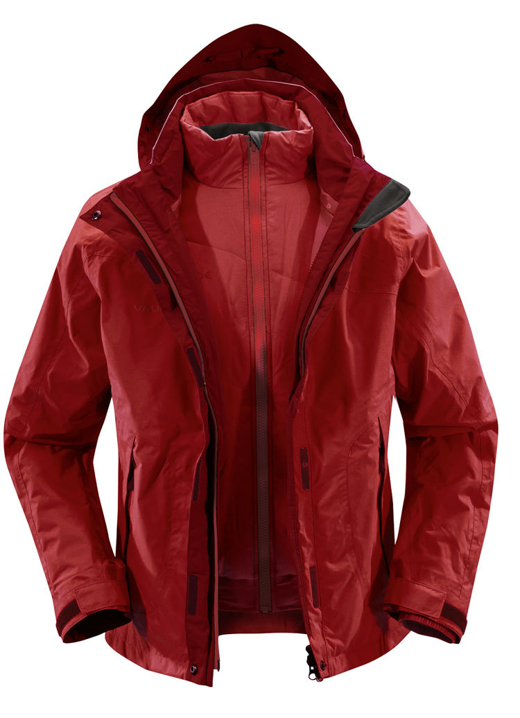 VAUDE Damen Monterrey 3in1 Jacke II darkred