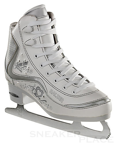 BALZER Sophia Crystal Wei&szlig;/Silber/Strass Kunstlauf Schlittschuhe
