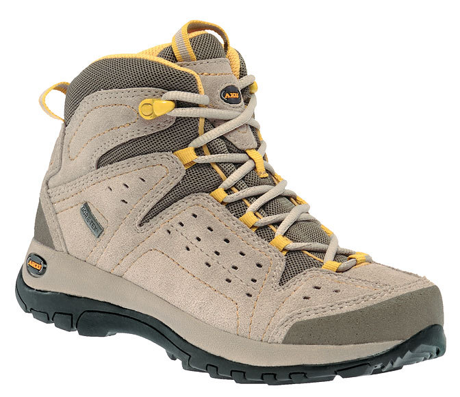 Aku-Schuhe Aku Arriba HI KID GTX grau/ocker Kinderschuh 30-35