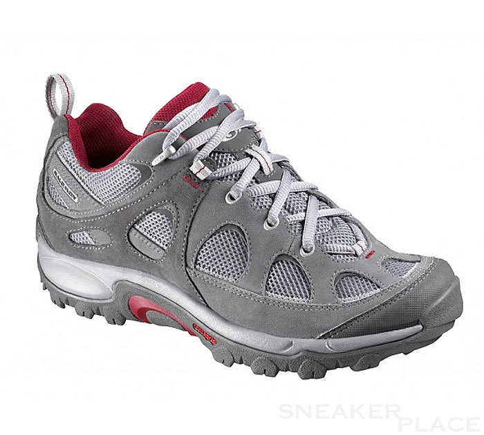Salomon Exit 2 Aero Wanderschuh Women pewter/detroit/rubis-x