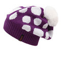 Capo Girls M�tze lila mit Punkten