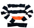 Record Mirko Crew Pullover wei�/navy/orange