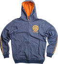 Santa Cruz Zip Hood Sweat Kuwahara Jeans Blau
