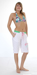 F2 Angela Damen Boardshorts long cut wei�