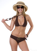Huit Bikini Brown mit G�rtel