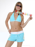 F2 Damenbadeshort Cecil Acqua