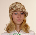 Capo Wollm�tze Handgestrickt Braun