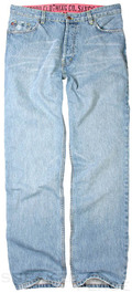 Record Dexter Jeans garage destroyed wash
