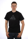 K2 fit T-Shirt mit Logo Aufdruck Grundfarbe schwarz