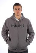 Hurley Zip Hoodie One Sherpa grey