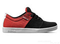 Supra Stacks Black Suede Red Canvas Schuhe