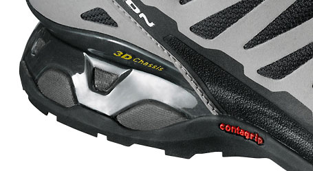 Salomon X-OVER asphalt/titanium/lemon curry Fersenschutzkappe