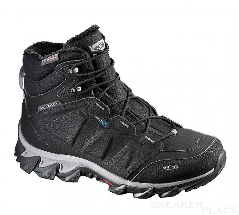 Salomon ELBRUS WP Black/Black/Detroit shoes