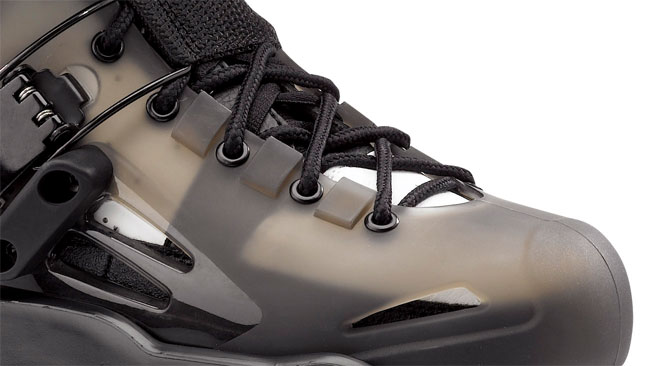 Rollerblade transparente Schale - guter Verschlu&szlig;