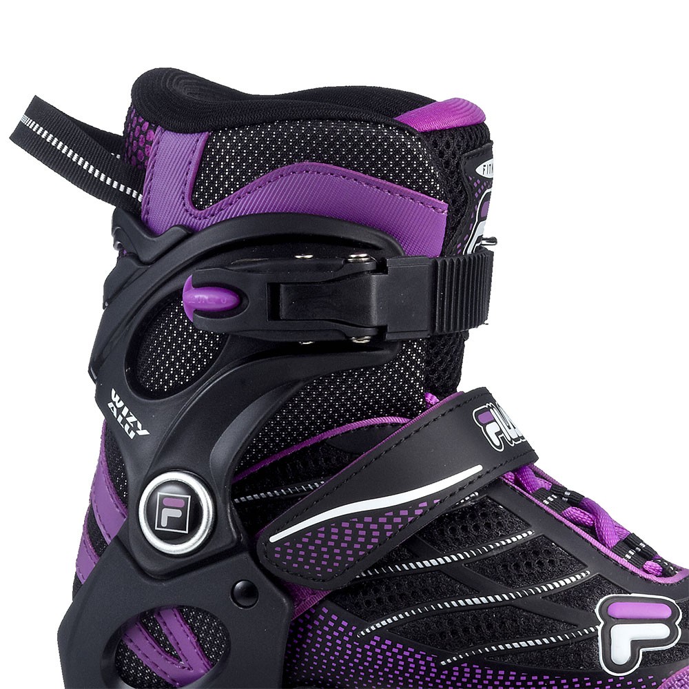 Fila Wizy Alu Mädchen Inline Skates schwarz lila