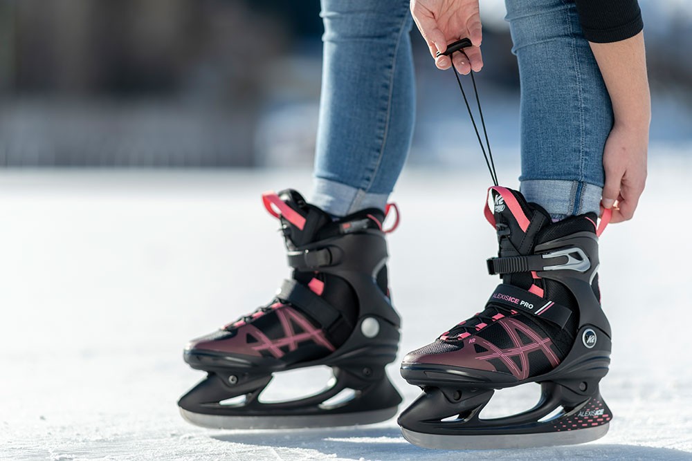 K2 Alexis Ice Pro Damen Schlittschuhe schwarz / rosa