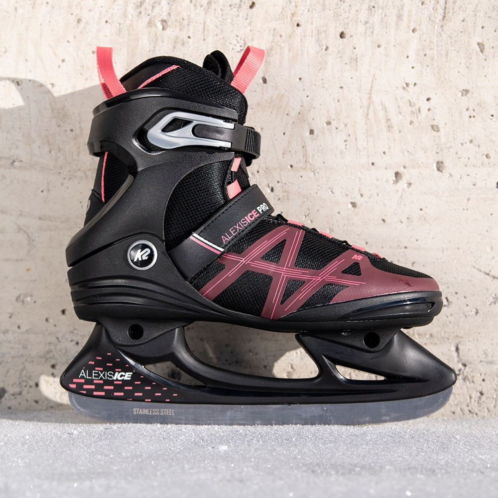 K2 Alexis Ice Pro Damen Schlittschuhe schwarz / rosa