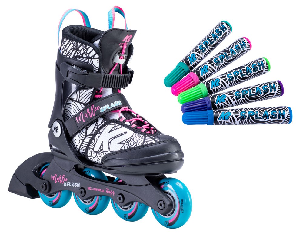 K2 bemalbare Kinder Inline Skates Marlee Splash
