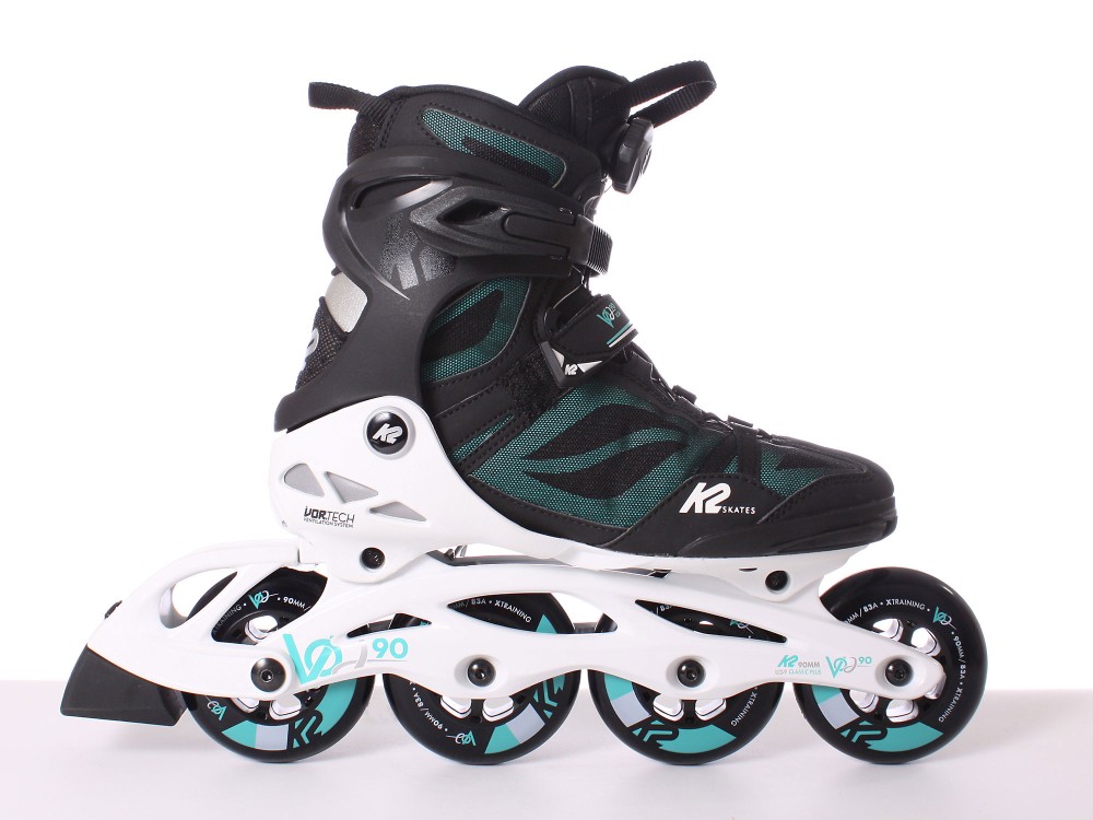 K2 VO2 90 Boa Damen schwarz/weiß/türkis