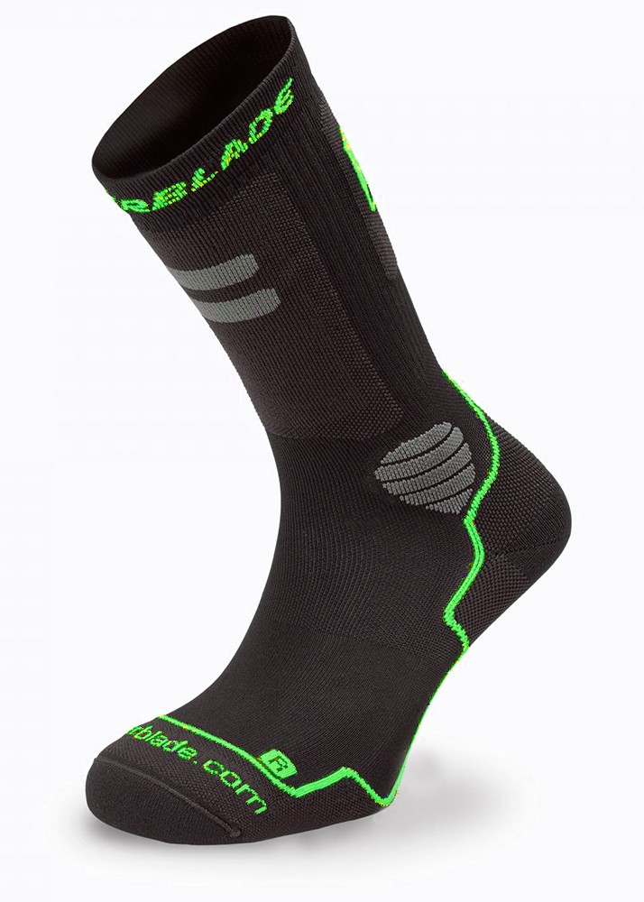 Rollerblading Skate Socken schwarzgrün