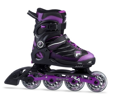 Fila Wizy Alu Mädchen Inline Skates schwarz lila