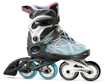 Fila Wizy Girl Mädchen Inline Skates schwarz blau rosa