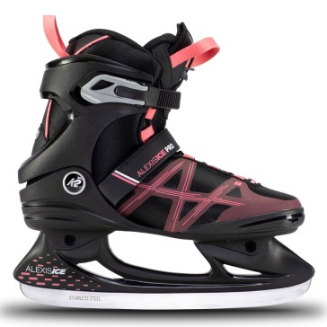 K2 Alexis Ice Pro Damen Schlittschuhe schwarz / rosa