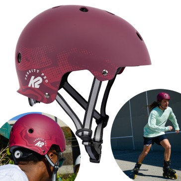 K2 Varsity Pro Skatehelm rot Burgundy