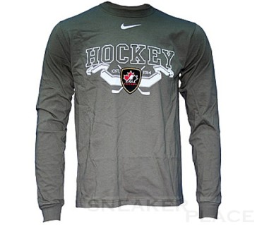 Bauer IIHF Banner L/S Langarmshirt Senior Khaki