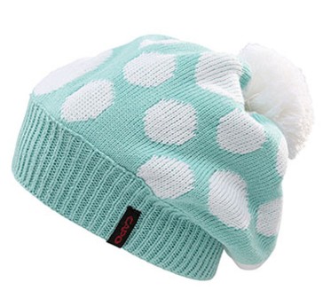 Capo Girls Strickmütze mint mit Punkten