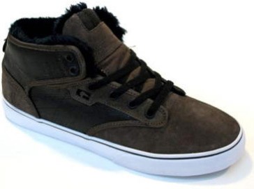 Globe Motley Mid Skaterschuhe Leder D.braun/Schwarz