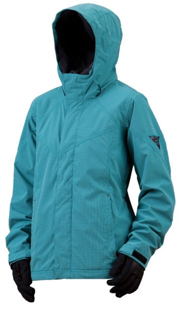 Bonfire Kiso Damen Jacke aquamarine/schwarz