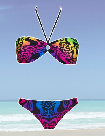 Sun Projekt Bandeau Bikini neon