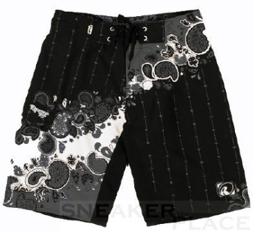 Ripzone Paisley Badehose schwarz