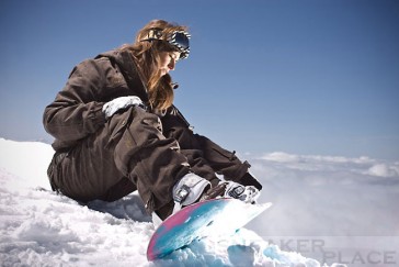 Damen Snowboardhose Ranya Brown