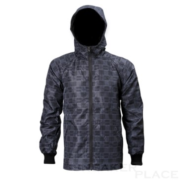 Wind und Regenjacke von Reell Grey/Check