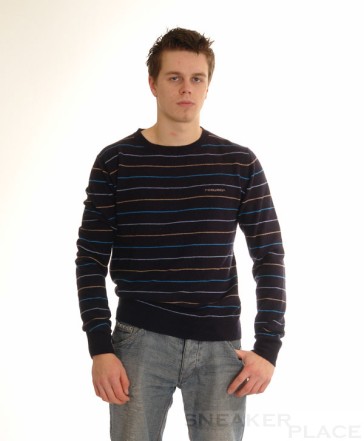 Ragwear Wollpullover Line Blau