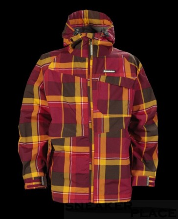 Horsefeathers Linear Kids Jacket Ruby Check