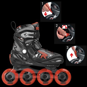 Roces Moody Boy Tif Kinder Skates rot