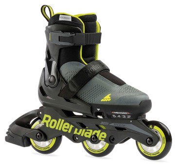 Rollerblade Microblade Free 3WD Kinder Skates anthrazit / lime