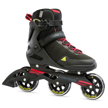 Rollerblade Sirio 100 3WD Herren schwarz / rot / gelb