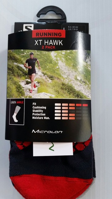 Salomon Sportsocken schwarz rot