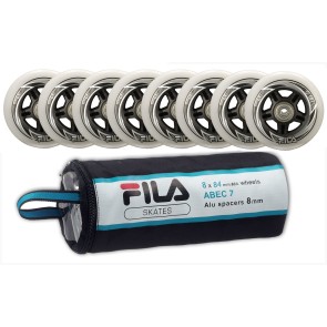 Fila 84mm Ersatzrollen mit Abec 7 Kugellager und 8mm Spacer