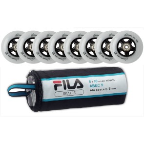 Fila 90mm Ersatzrollen mit Abec 9 Kugellager und 8mm Spacer