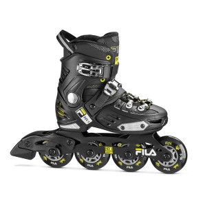 Fila NRK Junior Kinder Skates schwarz / gelb
