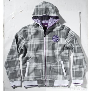 Globe Zipp Hoodie Heritage grau Kapuzenpullover