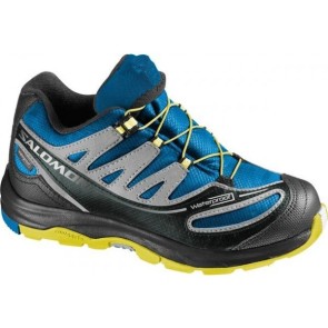 Salomon Wasserdichte Kinderschuhe Xa Pro 2 WP blau/gelb