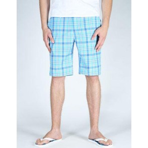 Record Rocco Sommershorts scubablue plaid