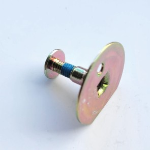 Tellermutter mit Schraube für die Schienenbefestigung hinten eines Salomon Inline Skates