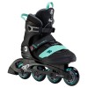 K2 Alexis 80 Pro Damen Inline Skates schwarz türkis inklusive Ersatz Bremsgummi